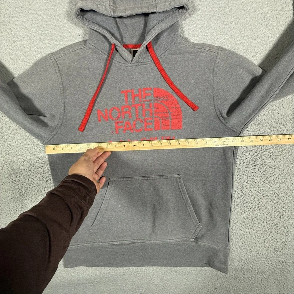 The North Face Sweatshirt Mens Medium Gray Pullover Hoodie‎ Casual Preppy Logo